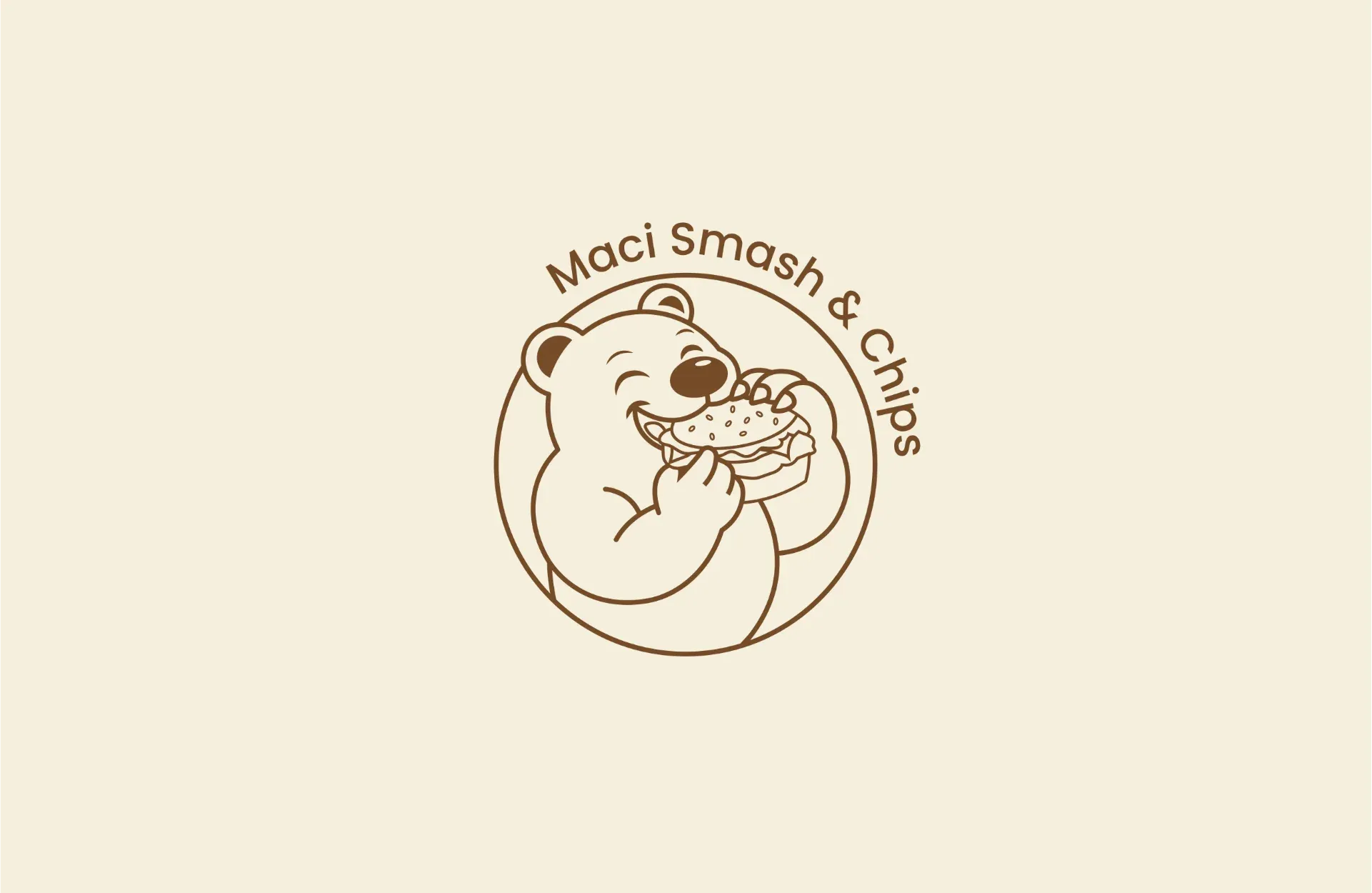 Maci Smash & Chips logókártyája
