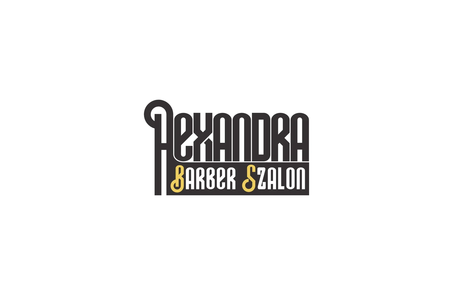 Alexandra Barber Szalon logókártyája