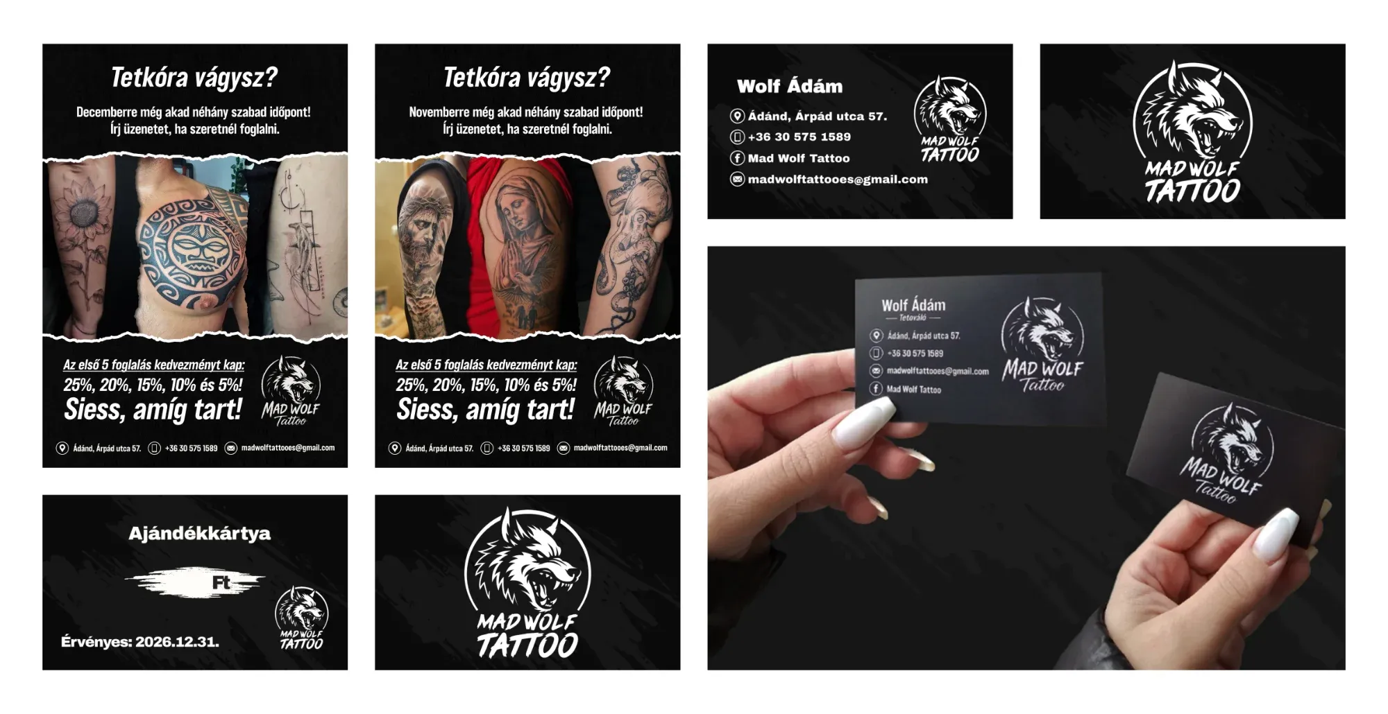 Mad Wolf Tattoo kiadvány montázs